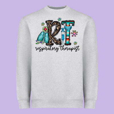 Rt Respiraory Therapist Heavyweight Sweatshirt Designed By Cowhidedigitalart