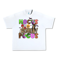 White hocus pocus skeleton Urban Heavy Tee - AdoDesignShop