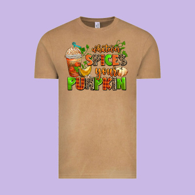Whatever Spices Your Pumpkin Vintage Tee Designed By Adodesignshop