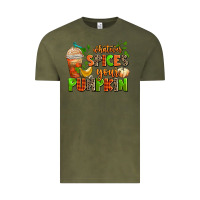 Vintage Olive whatever spices your pumpkin Vintage Tee - AdoDesignShop