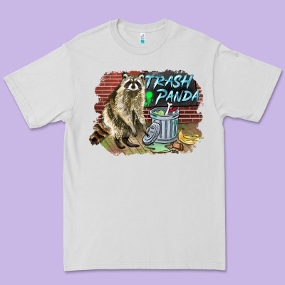 Raccoon Trash Panda Premium Tee Designed By Barkaloodesign