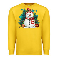Lemon christmas snowman Premium Sweatshirt - MaliasSmallBusiness