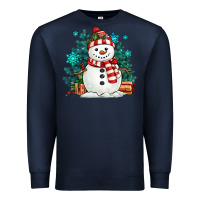 Navy christmas snowman Premium Sweatshirt - MaliasSmallBusiness