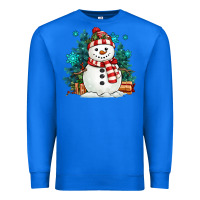 True Royal christmas snowman Premium Sweatshirt - MaliasSmallBusiness