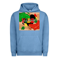 Pigment Pebble Blue juneteenth vibes Urban Hoodie - TumblerDesignByShophia