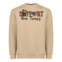 Support Our Troops Heavyweight Sweatshirt | Teevron