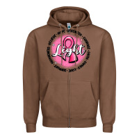 Chestnut fight breast cancer Zipper Hoodie - MaliasSmallBusiness