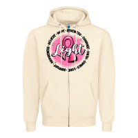 Sandshell fight breast cancer Zipper Hoodie - MaliasSmallBusiness