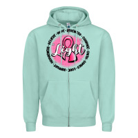 Fight Breast Cancer Zipper Hoodie | Teevron
