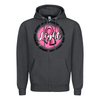 Smoke fight breast cancer Zipper Hoodie - MaliasSmallBusiness
