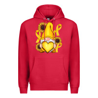 Cardinal Childhood Cancer gnome Premium Hoodie - RanaPortraitStore