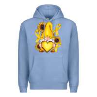 Colony Blue Childhood Cancer gnome Premium Hoodie - RanaPortraitStore