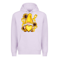 Lilac Childhood Cancer gnome Premium Hoodie - RanaPortraitStore