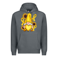Rock Childhood Cancer gnome Premium Hoodie - RanaPortraitStore