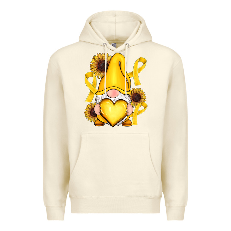 Childhood Cancer Gnome Premium Hoodie by RanaPortraitStore | Teevron