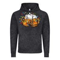 Vintage Black beer with christmas lights Vintage Hoodie - FaDigitalArtStudio