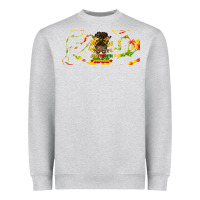 Heather Grey juneteenth afro messy bun libbey glass Heavyweight Sweatshirt - HRA Design Shop