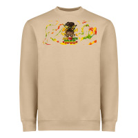 Mushroom juneteenth afro messy bun libbey glass Heavyweight Sweatshirt - HRA Design Shop