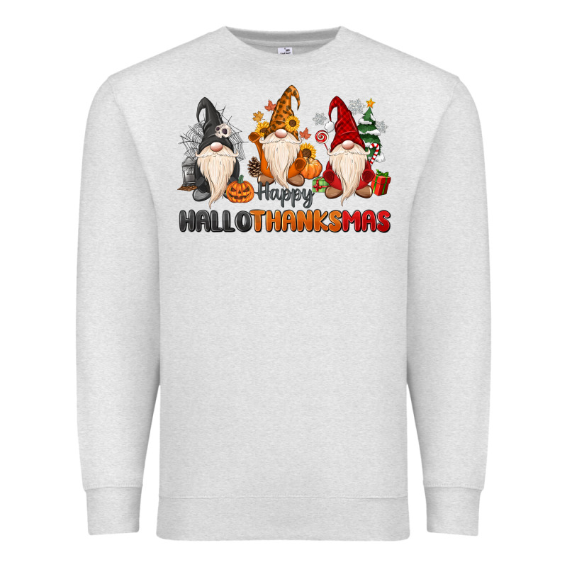 Happy Hallothanksmas Premium Sweatshirt by MaliasSmallBusiness | Teevron