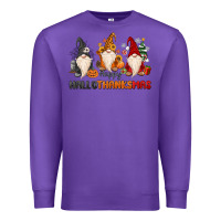 Purple Happy Hallothanksmas Premium Sweatshirt - MaliasSmallBusiness