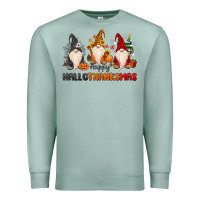 Seafoam Happy Hallothanksmas Premium Sweatshirt - MaliasSmallBusiness