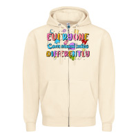 Sandshell everyone communicates differently Zipper Hoodie - MaliasSmallBusiness