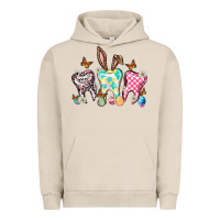 Pigment French Oak Happy Easter Day teeth Urban Hoodie - HowdyJamesFarm