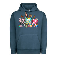 Pigment Midnight Navy Happy Easter Day teeth Urban Hoodie - HowdyJamesFarm