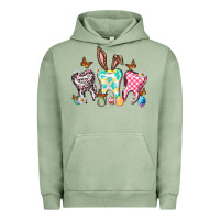 Pigment Oil Green Happy Easter Day teeth Urban Hoodie - HowdyJamesFarm
