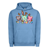 Pigment Pebble Blue Happy Easter Day teeth Urban Hoodie - HowdyJamesFarm