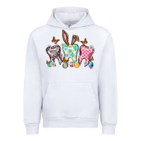 White Happy Easter Day teeth Urban Hoodie - HowdyJamesFarm