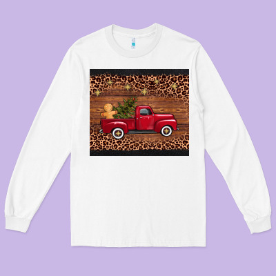 Christmas Truck Long Sleeve Tee Designed By Adodesignshop