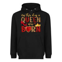 Black on this day a queen was born Heavyweight Hoodie - MaliasSmallBusiness
