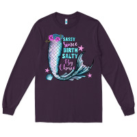 Plum sassy since birth salty by choice Long Sleeve Tee - JahusDesignShop