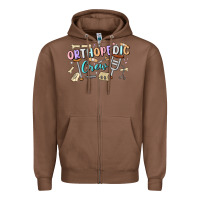 Chestnut orthopedic crew Zipper Hoodie - MaliasSmallBusiness