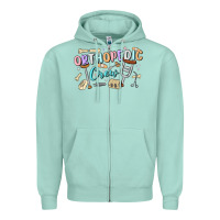 Seafoam orthopedic crew Zipper Hoodie - MaliasSmallBusiness