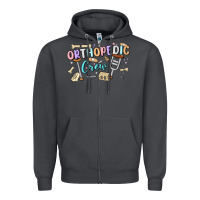Smoke orthopedic crew Zipper Hoodie - MaliasSmallBusiness