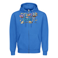 True Royal orthopedic crew Zipper Hoodie - MaliasSmallBusiness