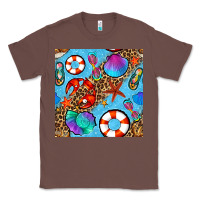 Chestnut summer with leopard seamless pattern Classic Tee - BundleAndBundleShop