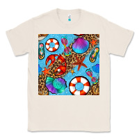 Natural summer with leopard seamless pattern Classic Tee - BundleAndBundleShop