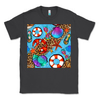 Smoke summer with leopard seamless pattern Classic Tee - BundleAndBundleShop