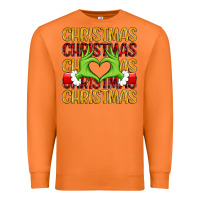 Carrot christmas grinch heart hands Premium Sweatshirt - MaliasSmallBusiness