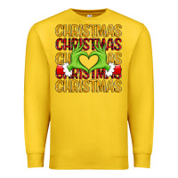 Lemon christmas grinch heart hands Premium Sweatshirt - MaliasSmallBusiness