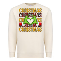 Sandshell christmas grinch heart hands Premium Sweatshirt - MaliasSmallBusiness