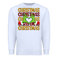 White christmas grinch heart hands Premium Sweatshirt - MaliasSmallBusiness