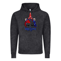Vintage Black 4th of July unicorn Vintage Hoodie - Neo Western