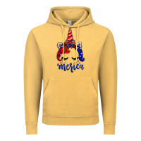 Vintage Mustard 4th of July unicorn Vintage Hoodie - Neo Western