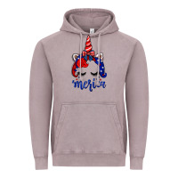 Vintage Zinc 4th of July unicorn Vintage Hoodie - Neo Western
