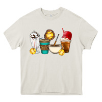 Cream Softball coffee cups Heavy Core Tee - Artiststas