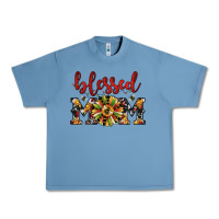 Pebble Blue Christmas blessed mom Urban Heavy Tee - JahusDesignShop